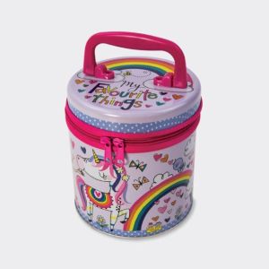 CAJA REDONDA CON CREMALLERA LITTLE PRINCESS