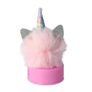 SACAPUNTAS UNICORNIO TAPA Y POMPON