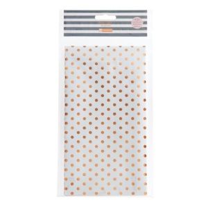 PAPEL REGALO BLANCO LUNARES ROSE GREY