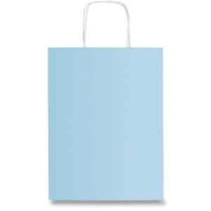 BOLSA AZUL PASTEL LISA GRANDE