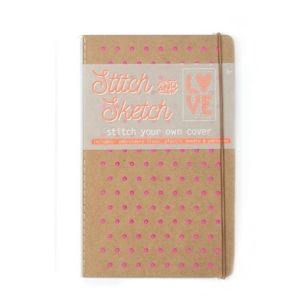 CUADERNO PUNTO DE CRUZ ROSA