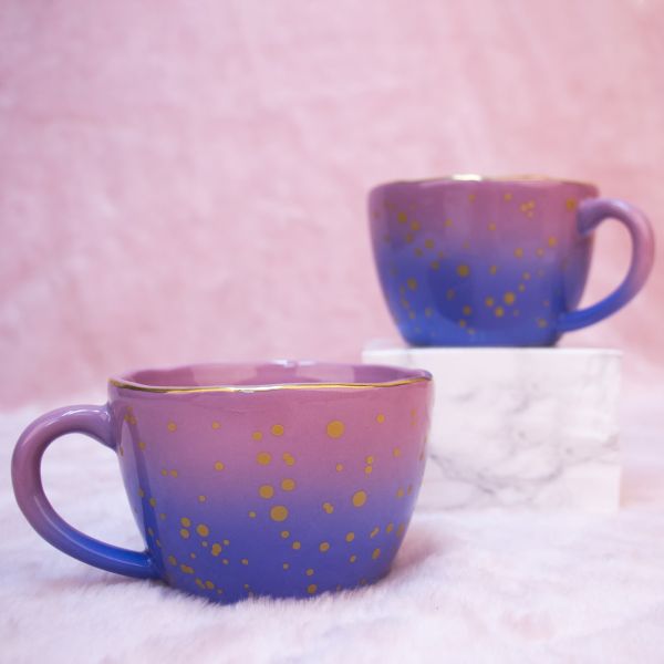 TAZA IRREGULAR DEGRADADO VIOLETA