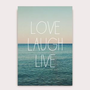 POSTAL ALICIA BOCK LOVE LAUGH LIVE