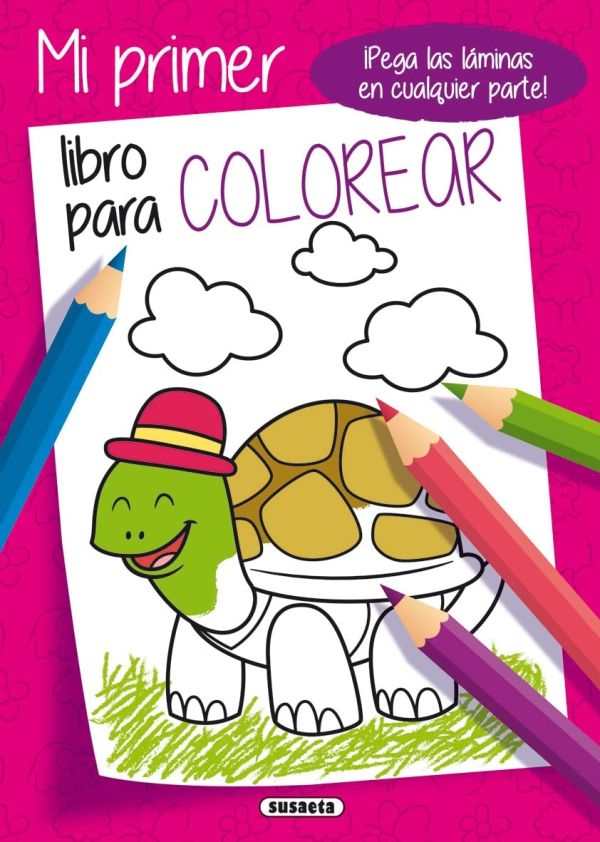 MI PRIMER LIBRO PARA COLOREAR ROSA