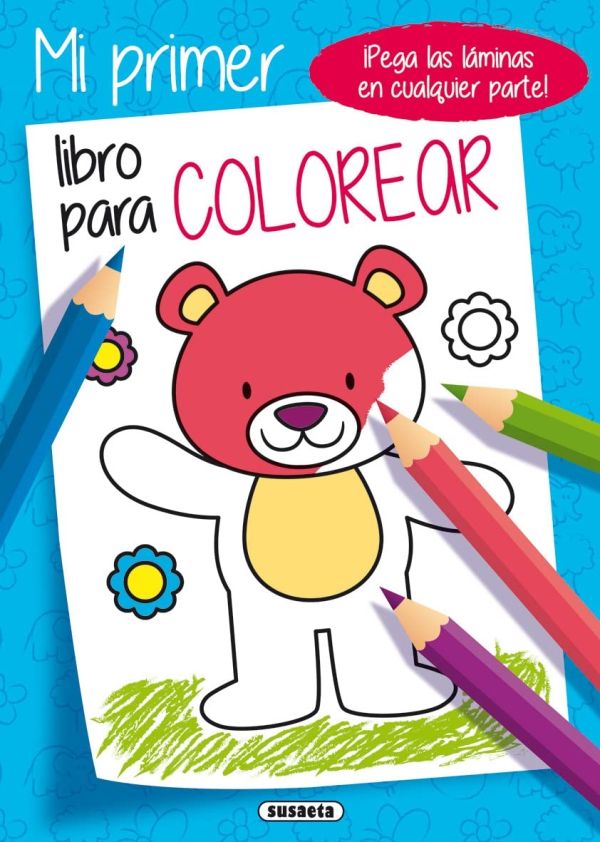 MI PRIMER LIBRO PARA COLOREAR AZUL