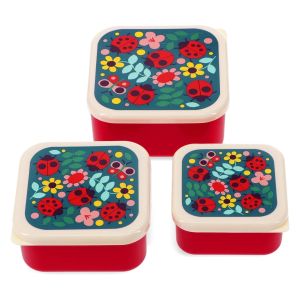 SET DE 3 CAJAS ALMUERZO LADYBIRD