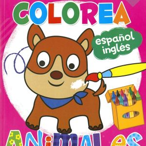 PEGA Y COLOREA ANIMALES ESP/ING