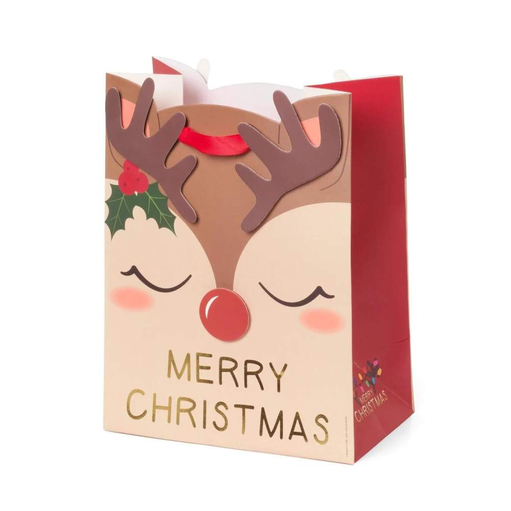 Bolsa Regalo M Navidad Reno