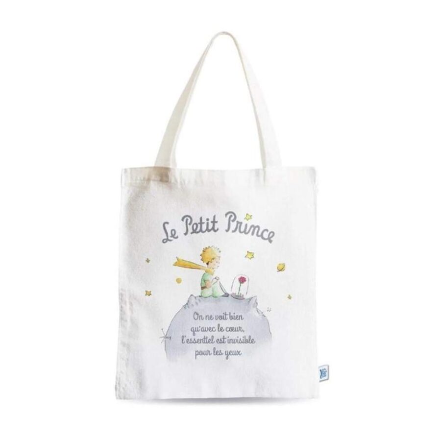 Bolsa Tela El Principito Blanca Planeta