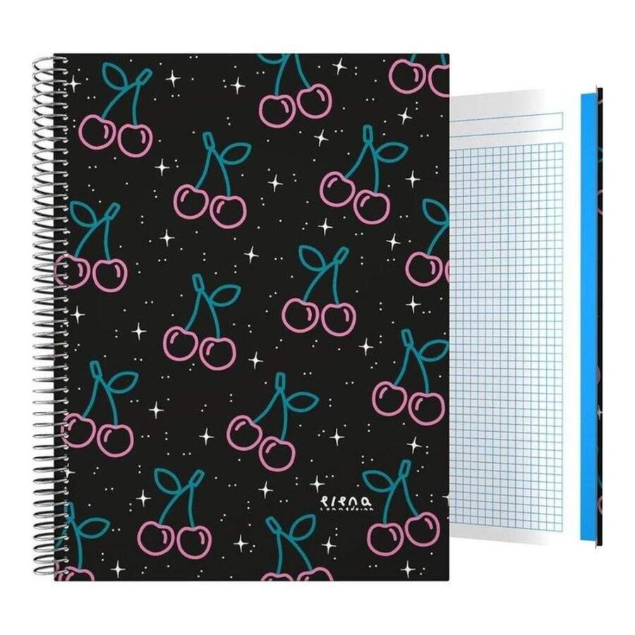 Cuaderno A4 Cuadros Cerezas
