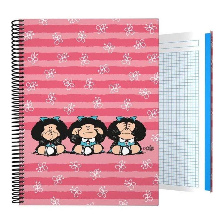 Cuaderno A4 Cuadros Mafalda Sabiduría
