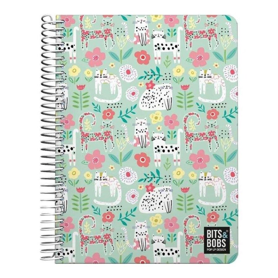 Cuaderno A5 Cat Floral