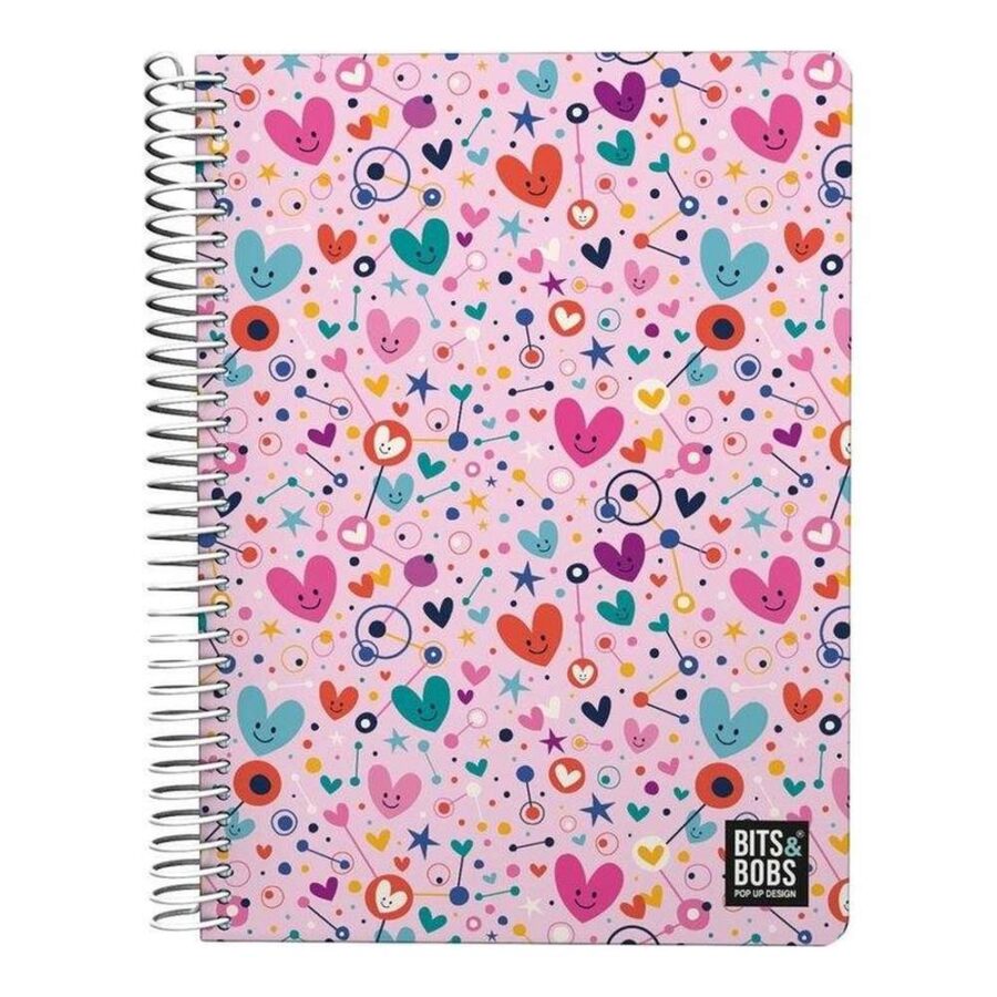 Cuaderno A5 Corazones B&B