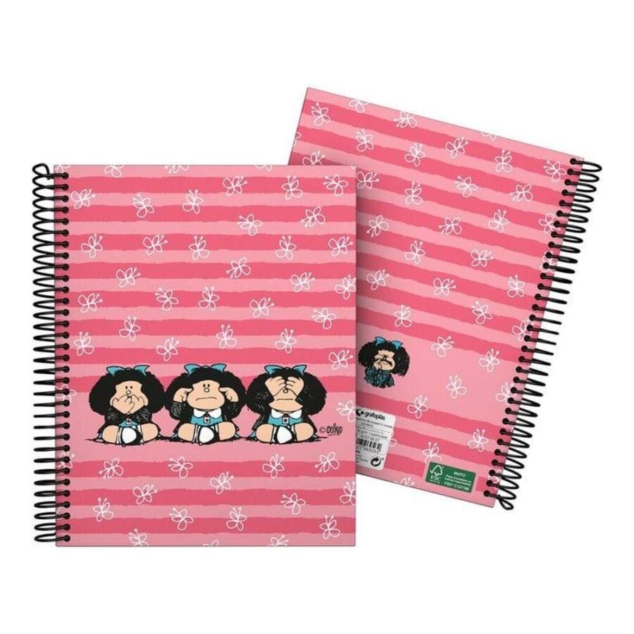 Cuaderno A5 Cuadros Mafalda Sabiduría