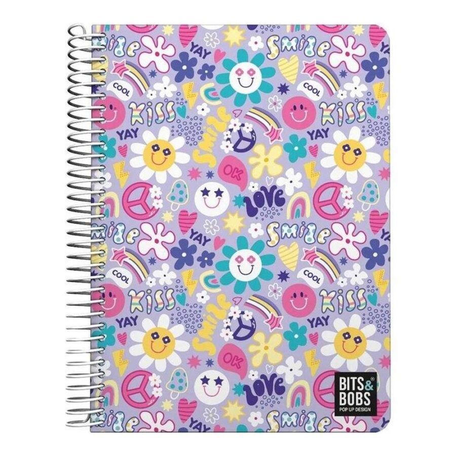Cuaderno A5 Cuadros Smile B&B