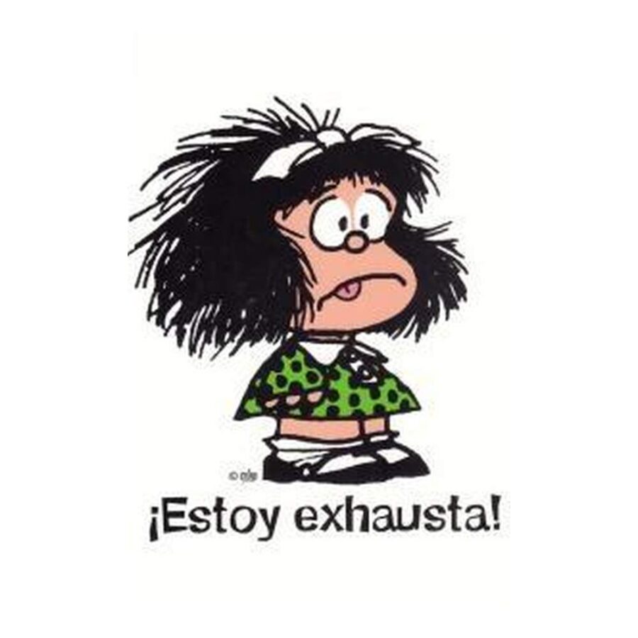 Cuaderno A5 Mafalda Estoy Exhausta