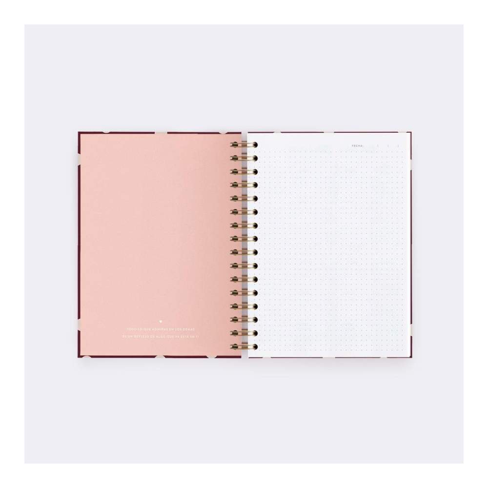 Cuaderno A5 Mediano Cherry Puntos
