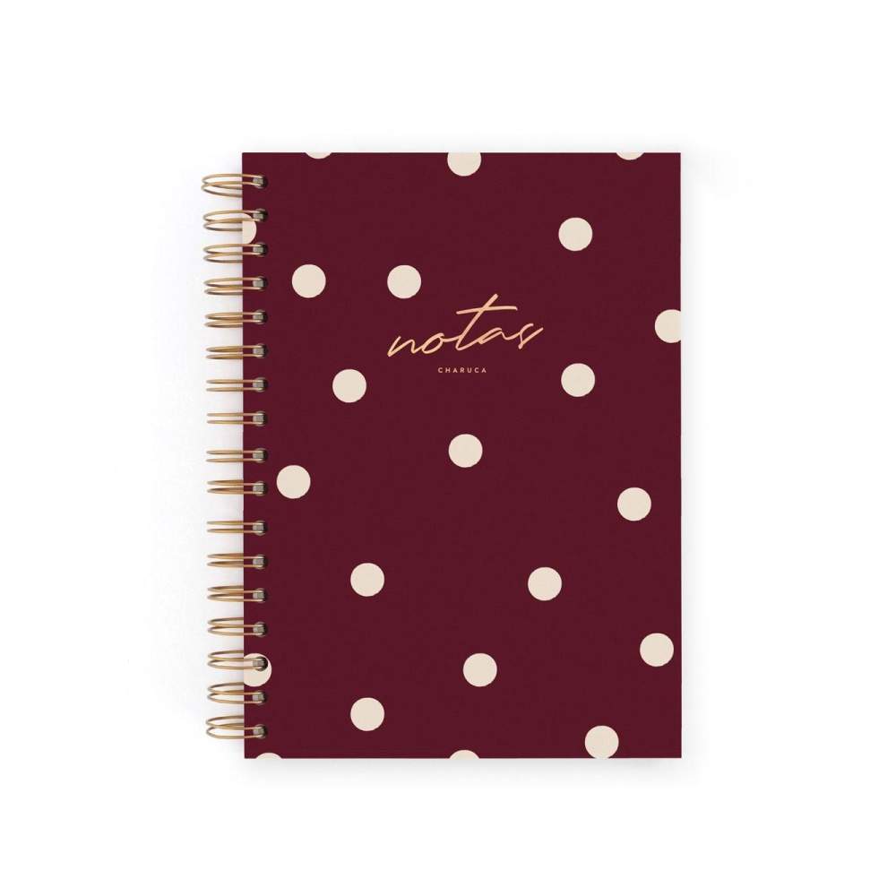 Cuaderno A5 Mediano Cherry Puntos