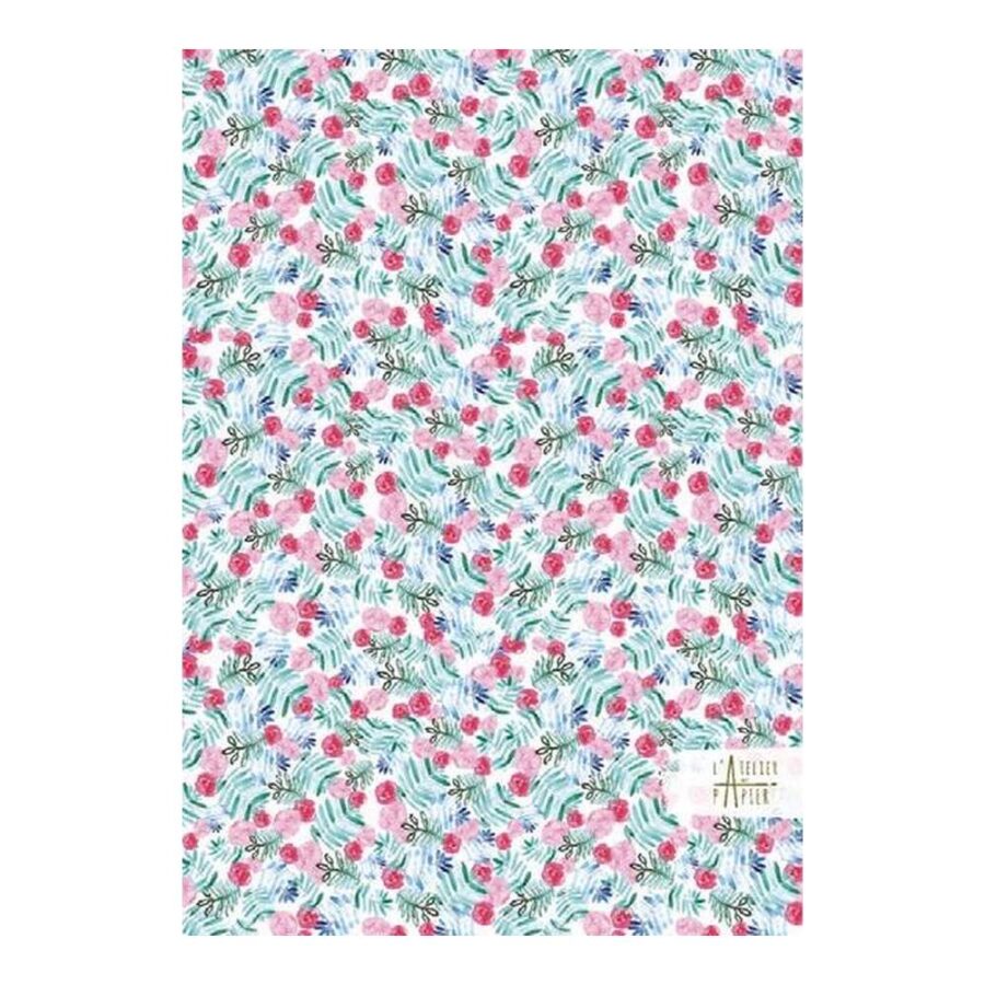 Cuaderno A6 Florecitas Rosas
