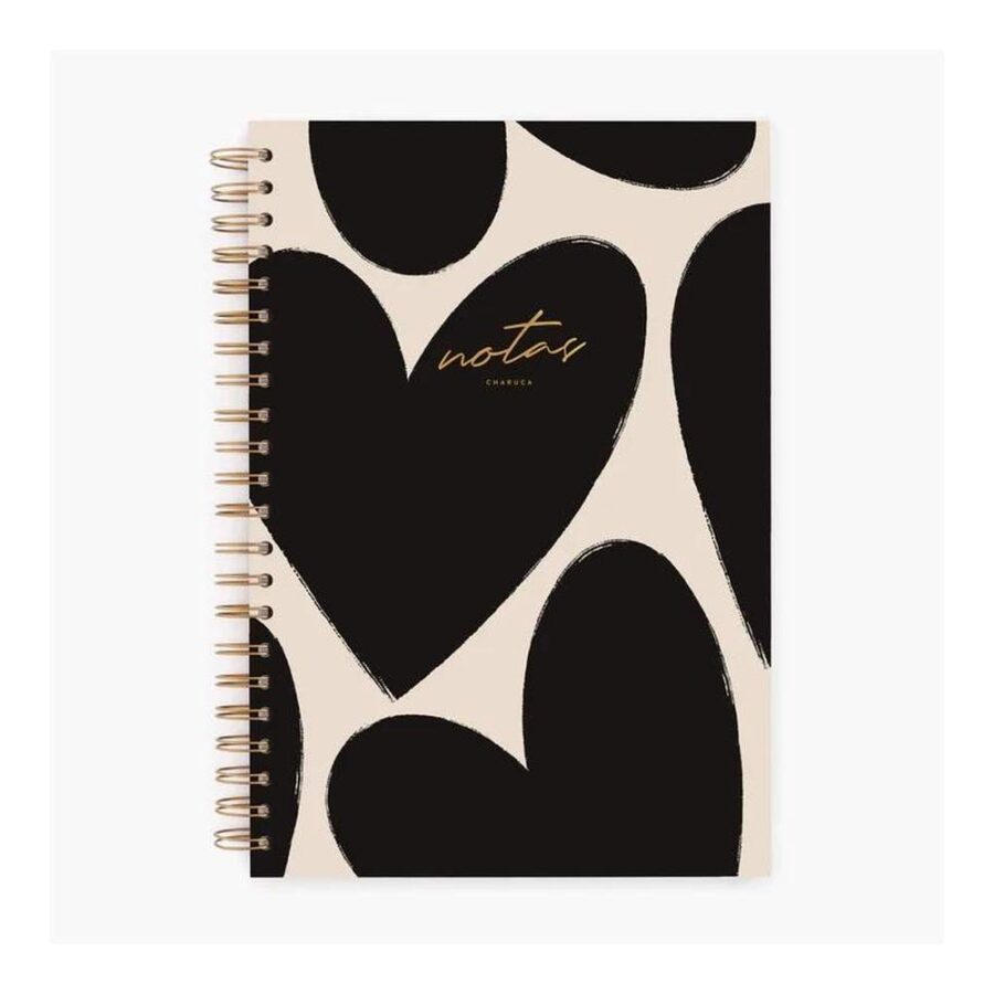 Cuaderno Charuca Grande Love In Black