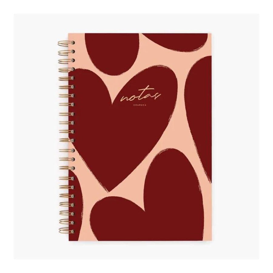 Cuaderno Charuca Grande Love In Red