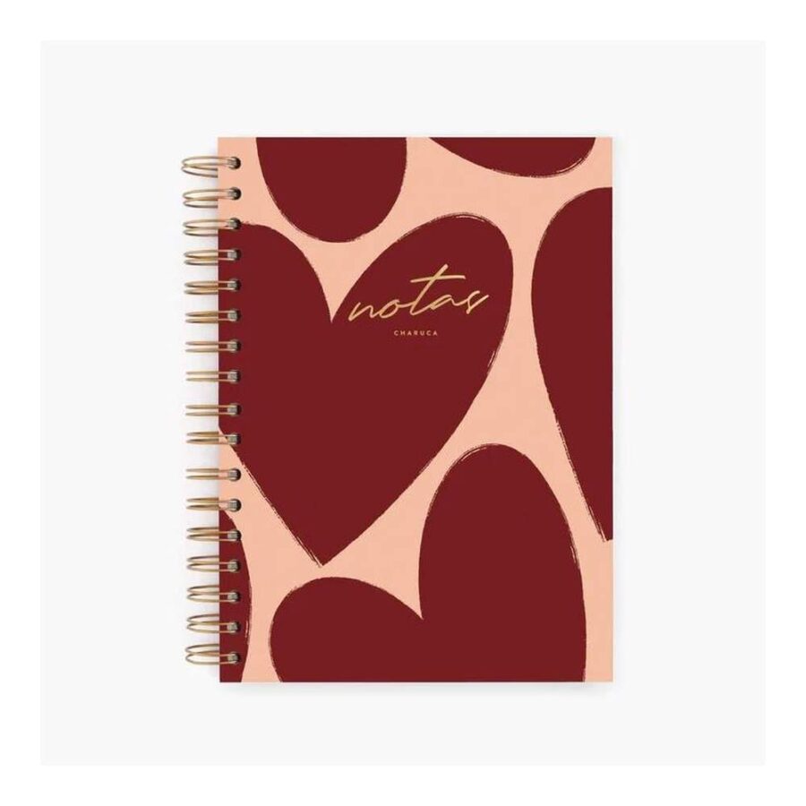 Cuaderno Charuca Mediano Love In Red