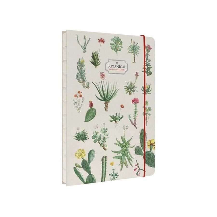 Cuaderno Encuadernación Artesanal Cactus