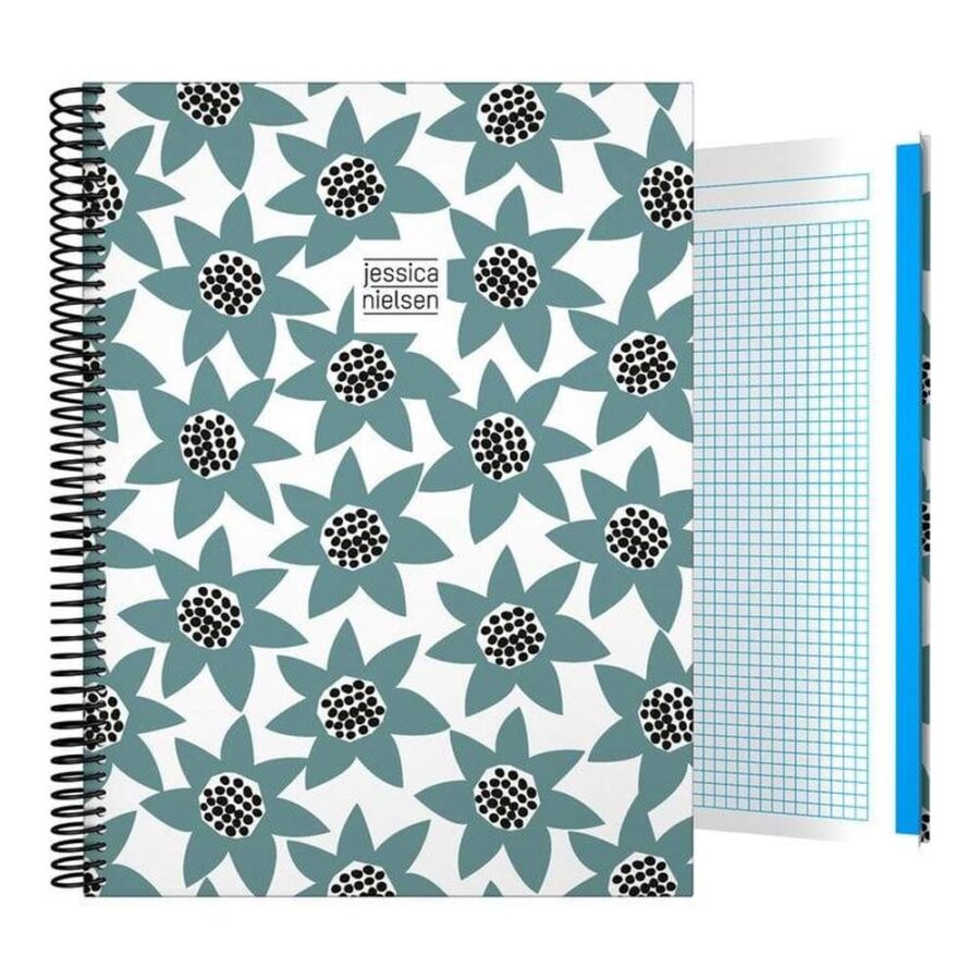 Cuaderno Forrado A4 Jnielsen Flowes