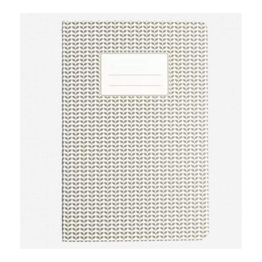 Cuaderno Hojas Gris