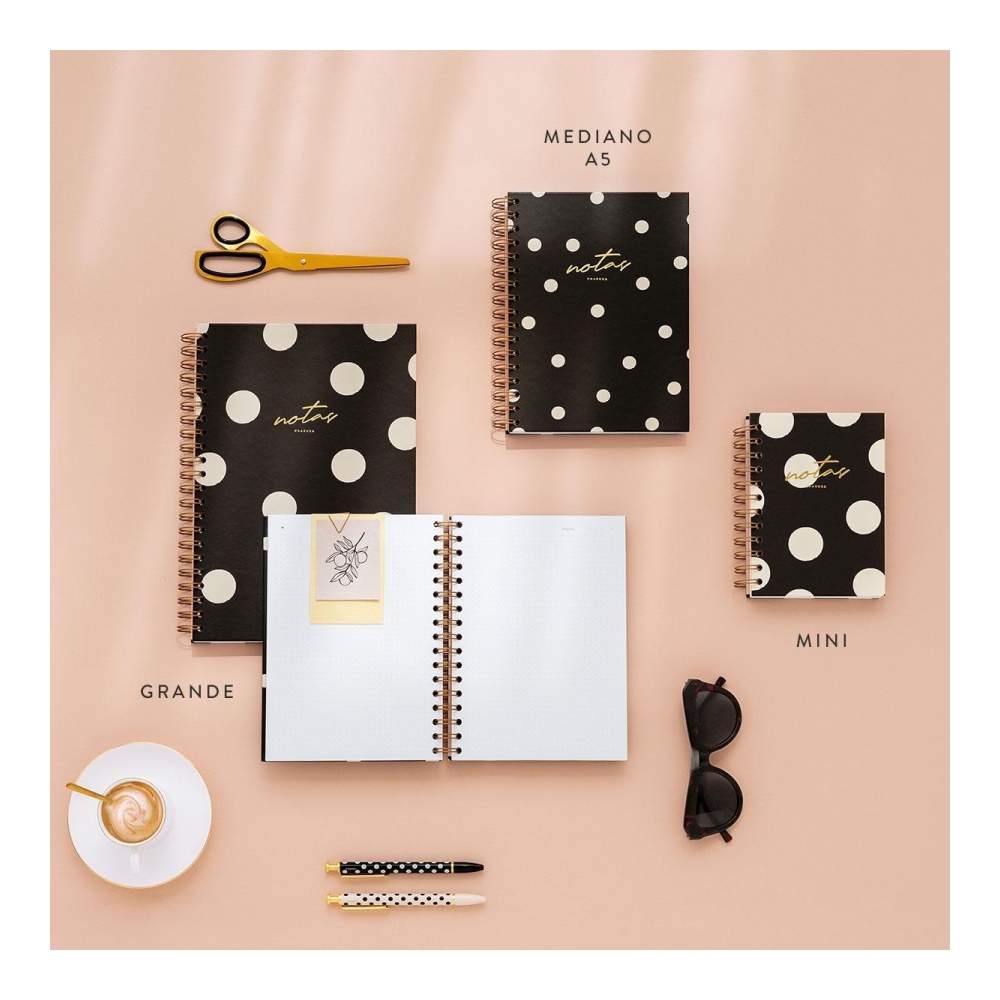 Cuaderno Mini Black Puntos