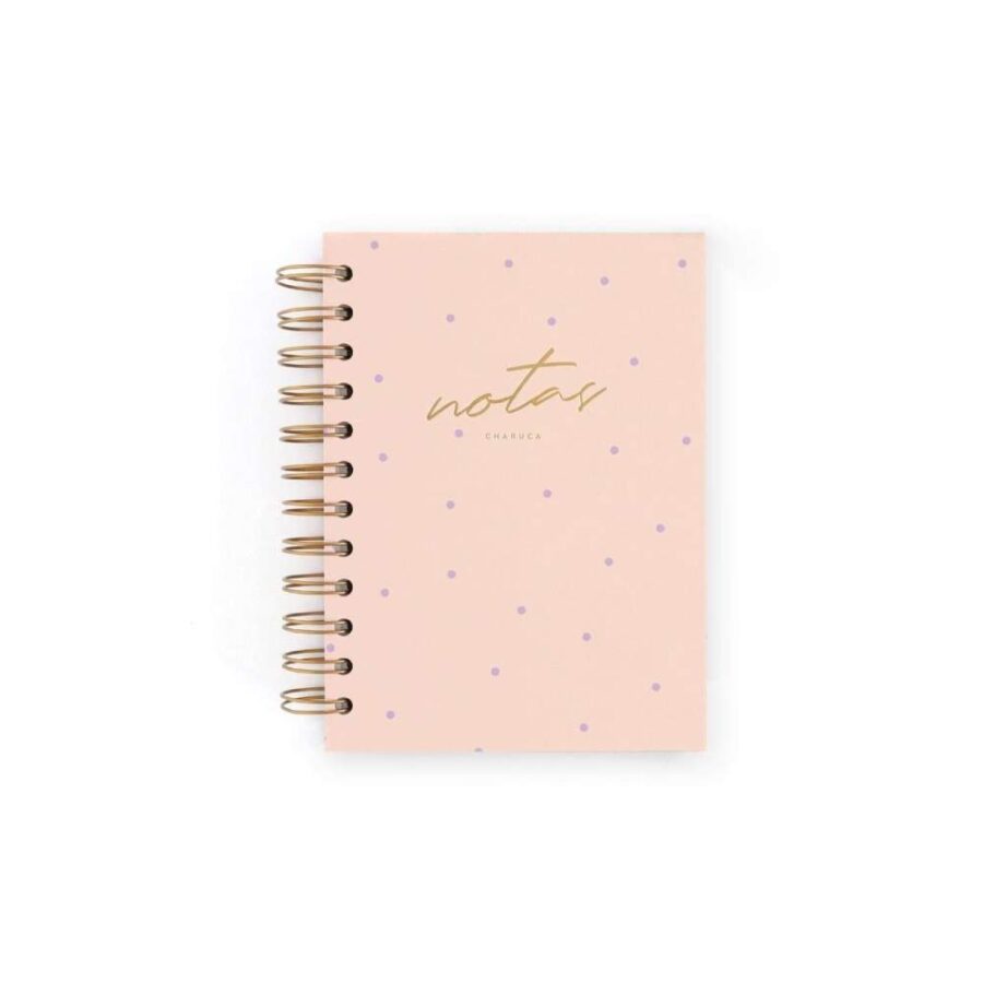 Cuaderno Mini Topos Pink & Lila Puntos