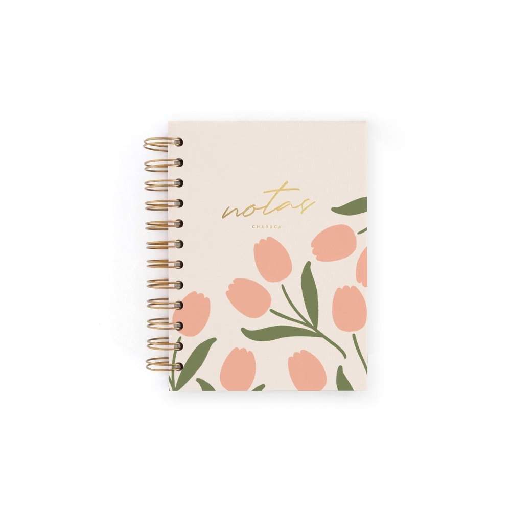 Cuaderno Mini Tulipanes Puntos