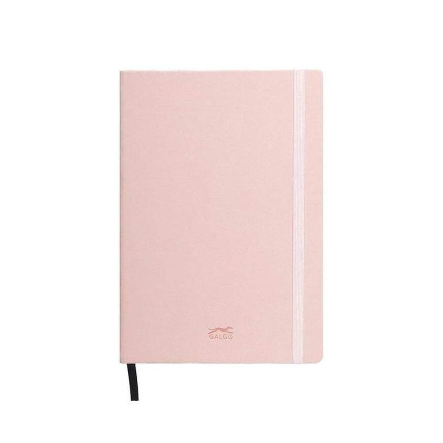 Cuaderno Notas A5 Liso Galgo Rosa