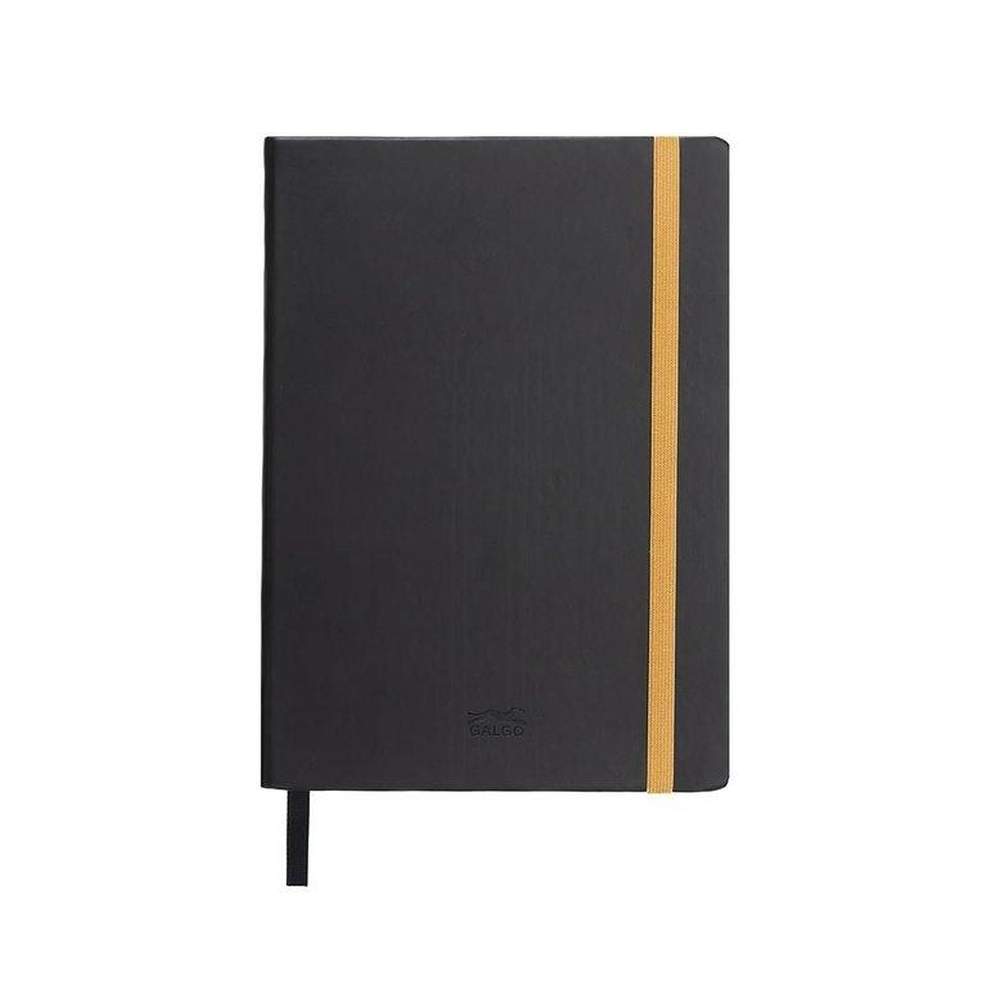 Cuaderno Notas Liso Galgo Negro