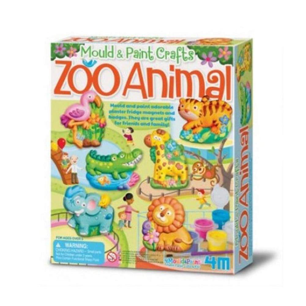 Juego Moldea Y Pinta Animales Del Zoo