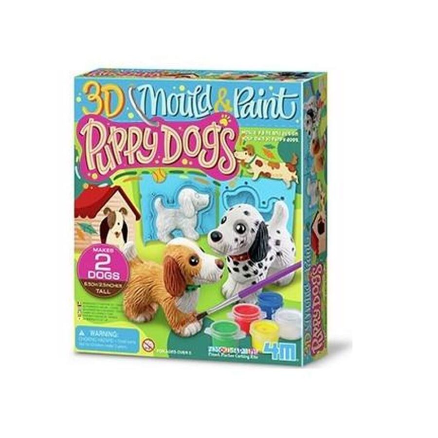 Juego Moldea Y Pinta Perritos 3d