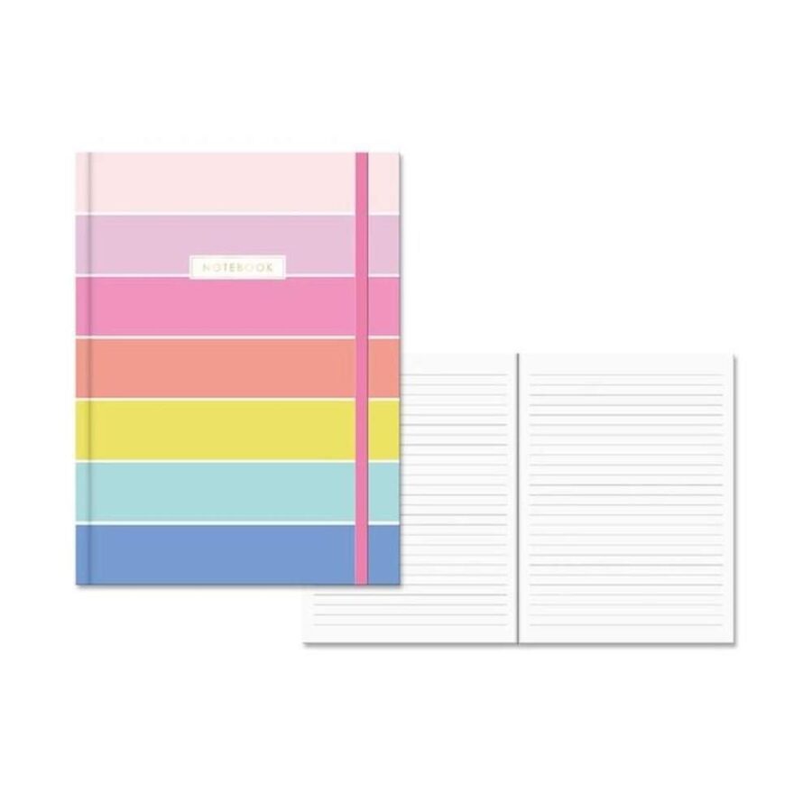 Libreta A5 Bicolor Con Goma