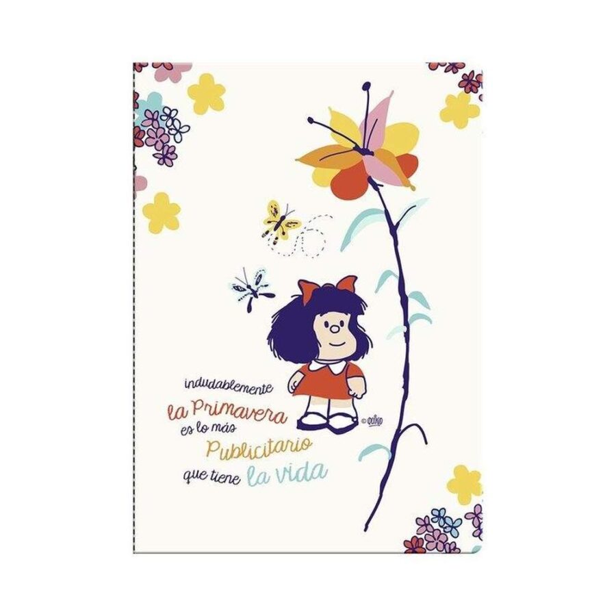 Libreta Grande Mafalda Flores