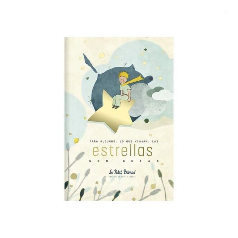 Libreta Principito Tapa Blanda Estrellas