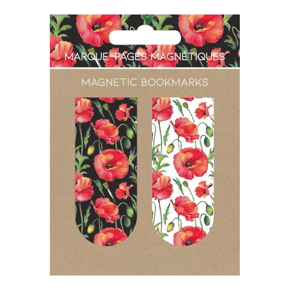 Marcapáginas Flores Rojas