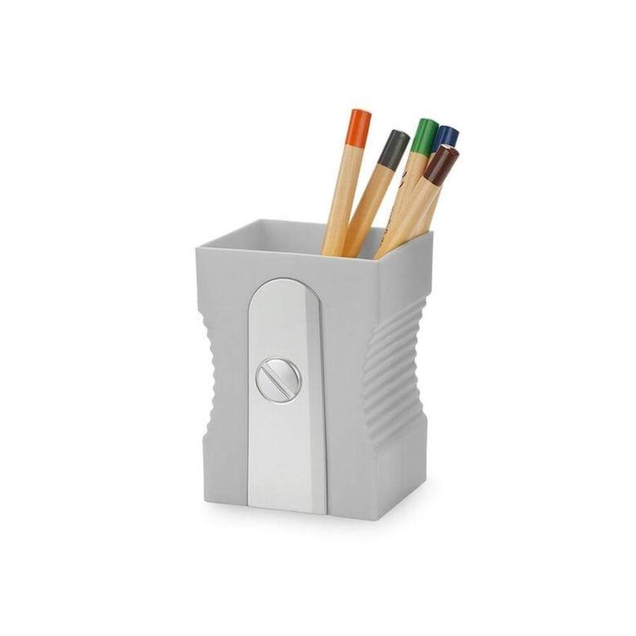 Portalapices Sacapuntas Gris