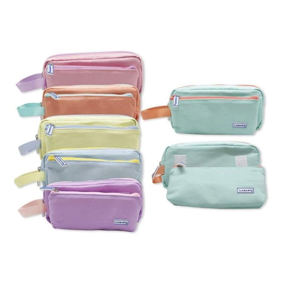 Portatodo Lagart Soft Pastel Doble Con Asa