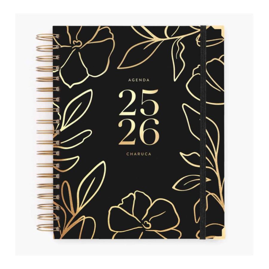 Agenda Charuca Diaria 25-26 Black Grande