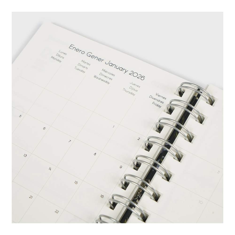 Agenda 25-26 A6 Semana Vista Wild Flowers (16 Meses)