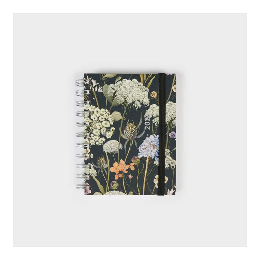 Agenda 25-26 A6 Semana Vista Wild Flowers (16 Meses)