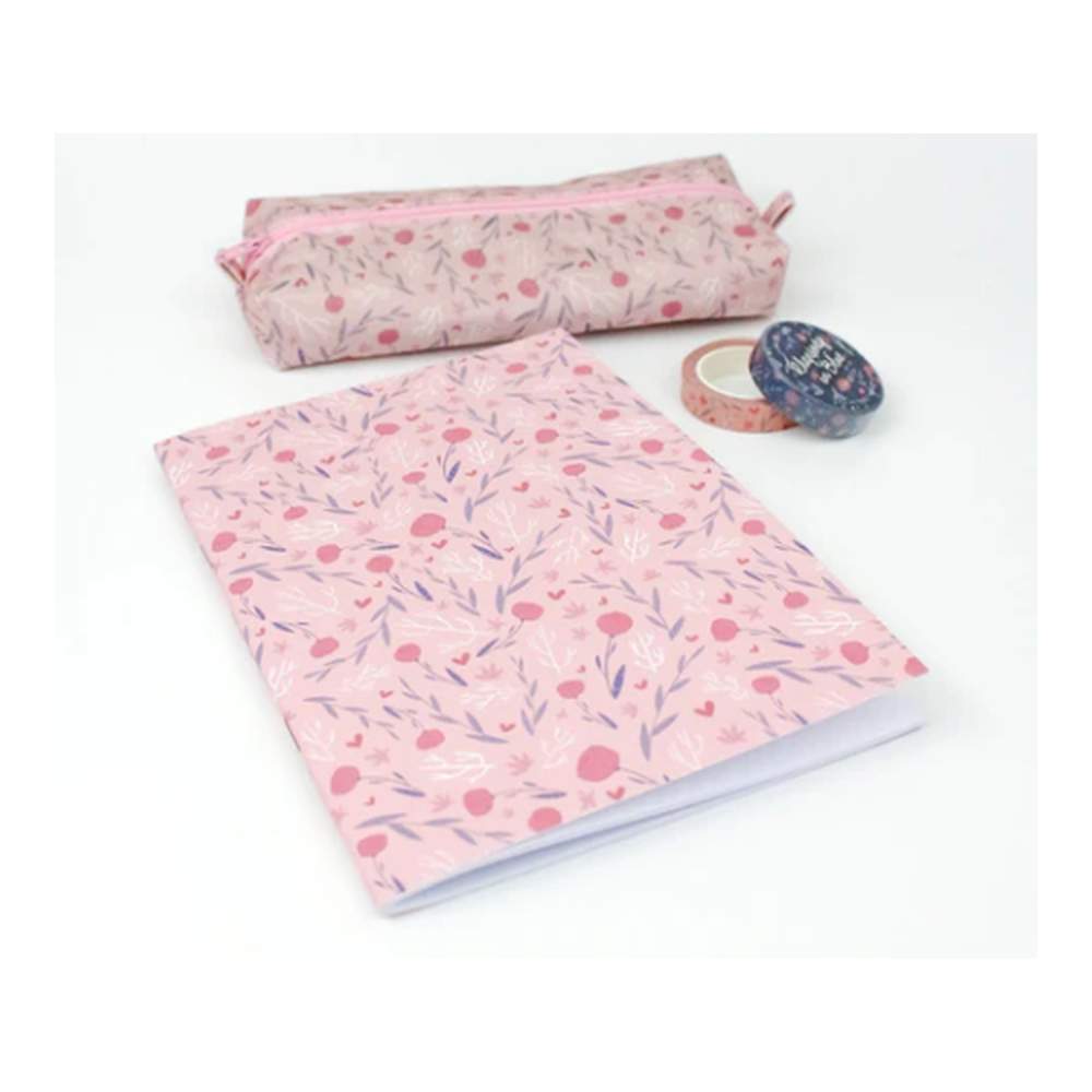 Cuaderno A5 Pink Flower - Hoja Rayas