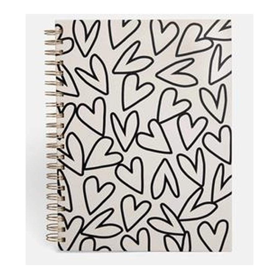 Cuaderno Espiral A4 Corazones
