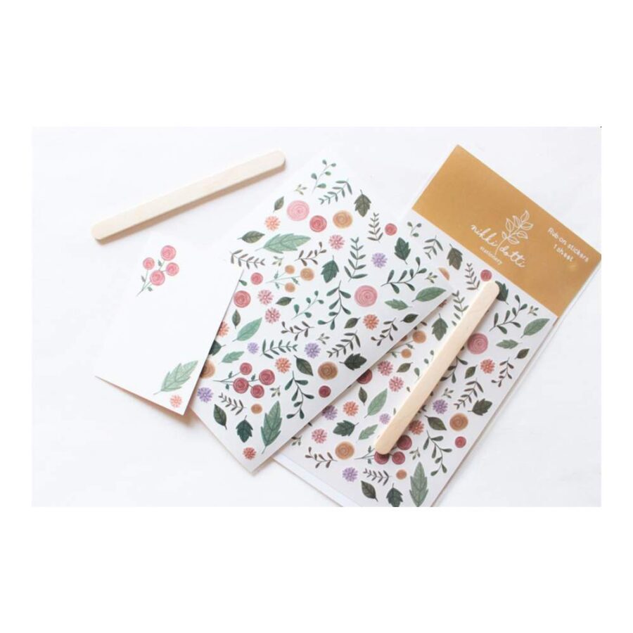 Pegatinas Transferibles Summer Flowers Nikki Dotti