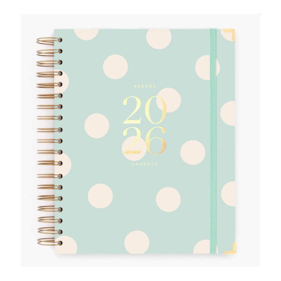 Agenda Charuca Diaria 2026 Mint Grande