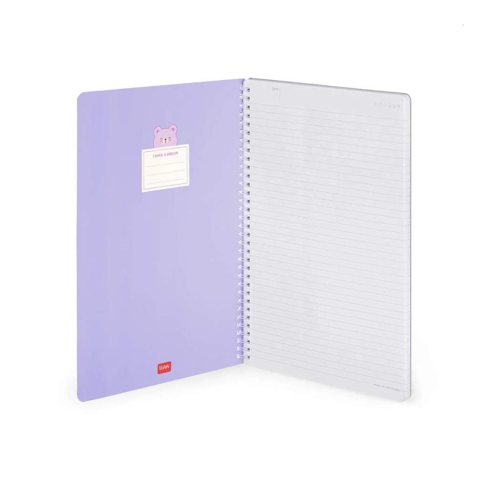 Cuaderno Legami A4 Teddy Bear Espiral